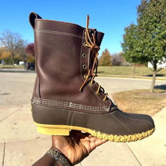 L.L. Bean 10” Leather Hunting Boots Women’s Size 10 - Picture 13 of 13